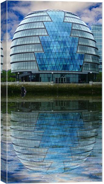 GLC offices on the Southbank Canvas Print by David French