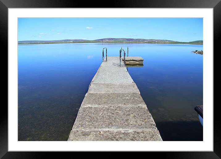 Small pier Framed Mounted Print by Cameron scott