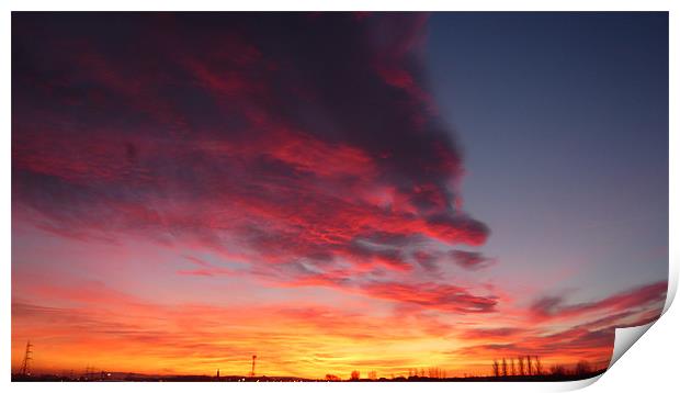 Red Sky in the morning Print by Kevin Smith