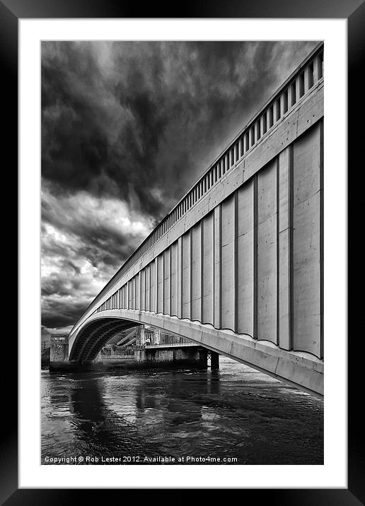 Bridge at Conwy/Conway Framed Mounted Print by Rob Lester
