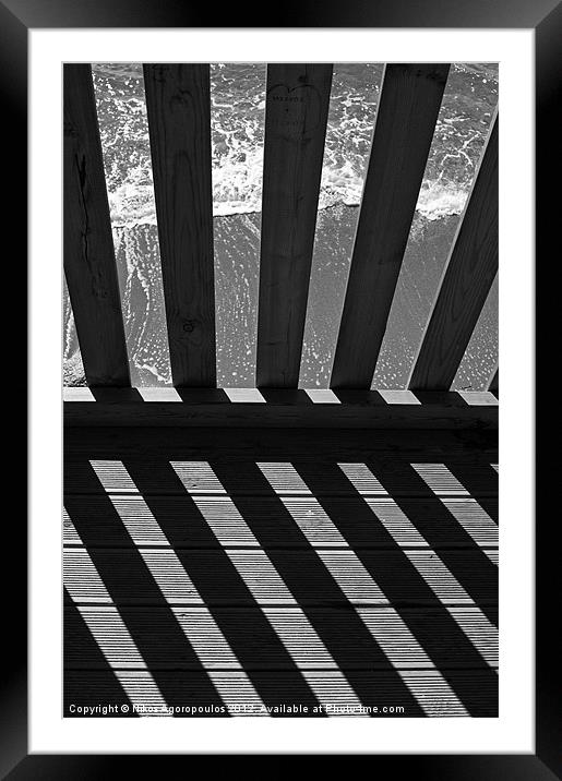 Parallel shadows 2 Framed Mounted Print by Alfani Photography