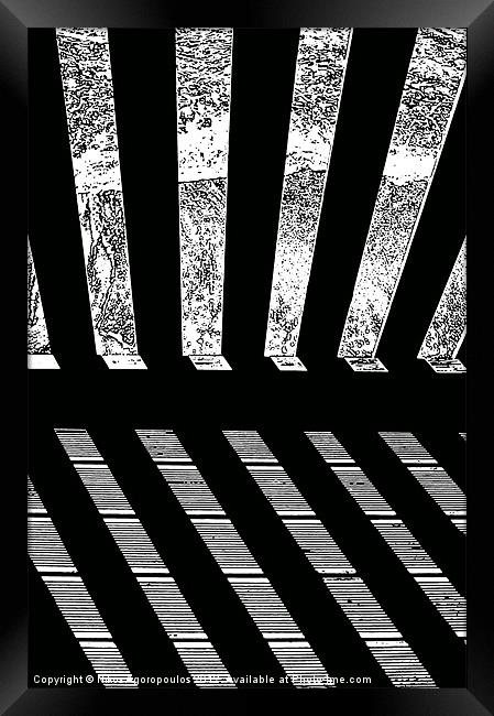 Parallel shadows 3 Framed Print by Alfani Photography