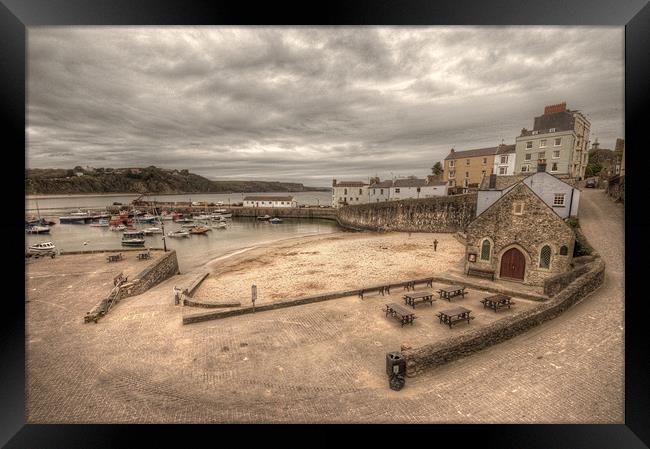 Tenby Harbour Framed Print by Rob Hawkins