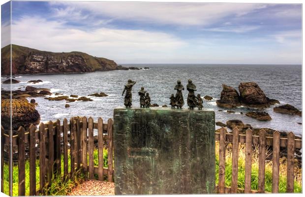 The Memorial at St Abbs Canvas Print by Tom Gomez