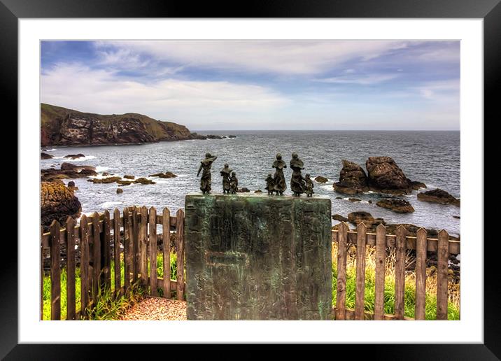 The Memorial at St Abbs Framed Mounted Print by Tom Gomez