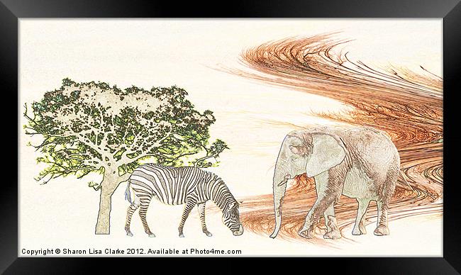 Africa Framed Print by Sharon Lisa Clarke