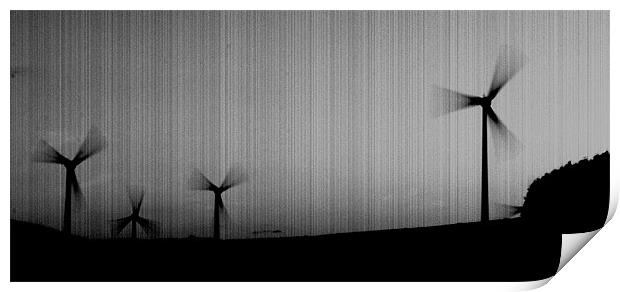Turbine power Print by Kevin Dobie