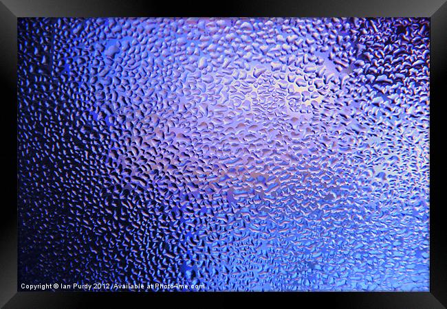 Water drops Framed Print by Ian Purdy