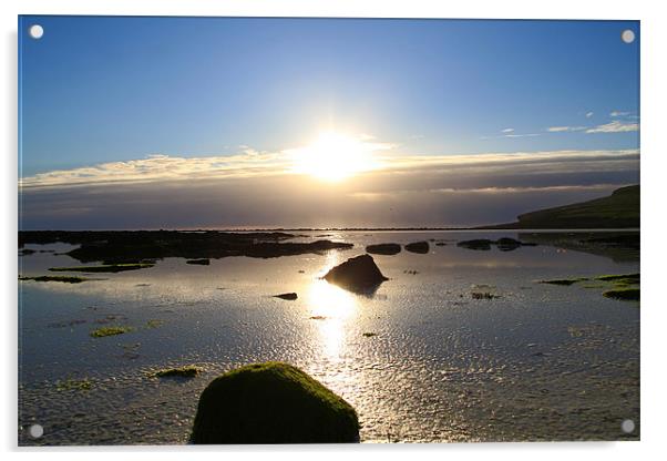 Sunset at Marwick Bay Acrylic by Cameron scott