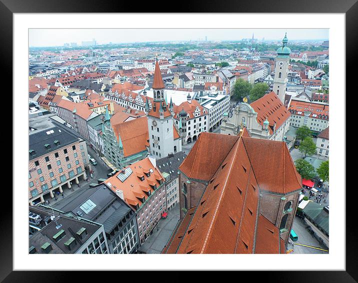 Munich Vista Framed Mounted Print by Ian McNicholls