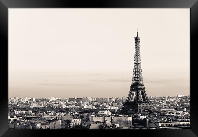 Eiffel Tower Framed Print by Daniel Zrno