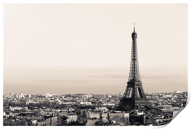 Eiffel Tower Print by Daniel Zrno