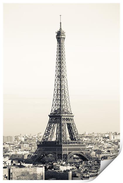 Eiffel Tower Print by Daniel Zrno