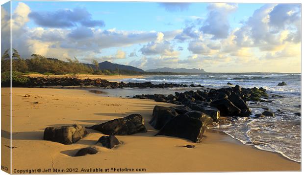 Kauai Beach Morning Canvas Print by Jeff Stein