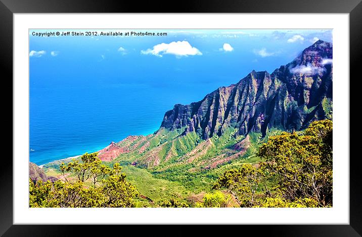 Kalalau Lookout Framed Mounted Print by Jeff Stein