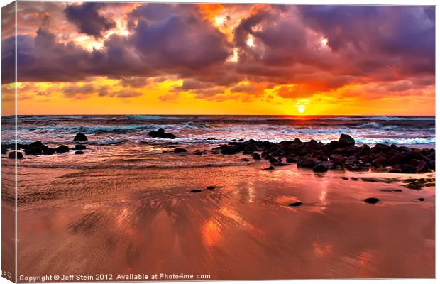 Spectacular Kauai Sunrise Canvas Print by Jeff Stein