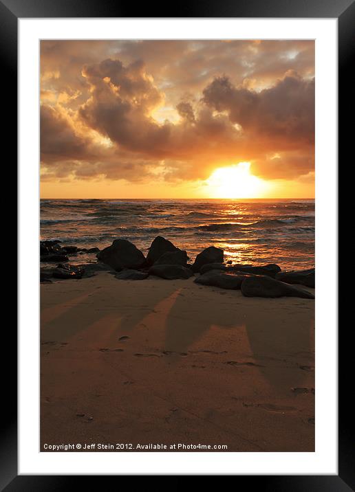 Hawaiian Sunrise Framed Mounted Print by Jeff Stein