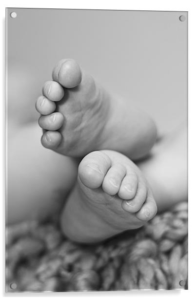 Baby Feet Acrylic by Philip Dunk