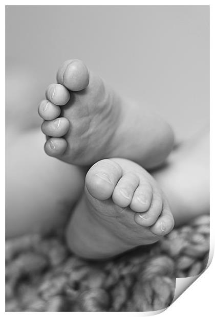 Baby Feet Print by Philip Dunk