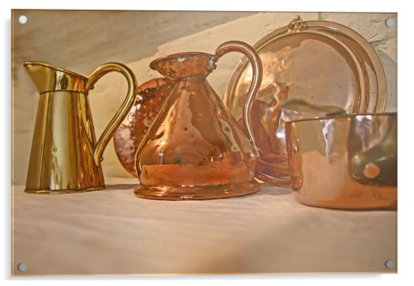 Copper and Brass Acrylic by Richard Thomas