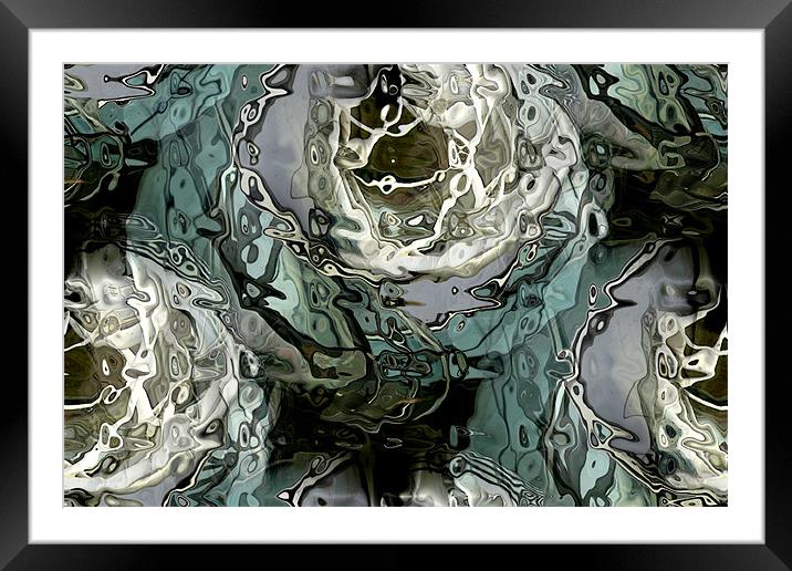 abstract reflections Framed Mounted Print by Heather Newton