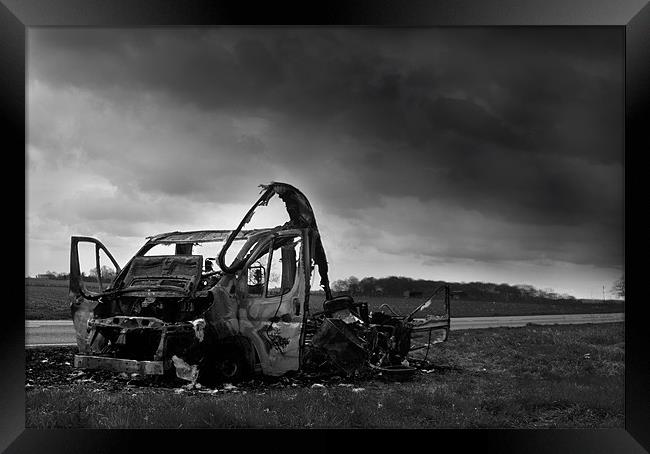 Roadside Burnout Framed Print by Paul Holman Photography