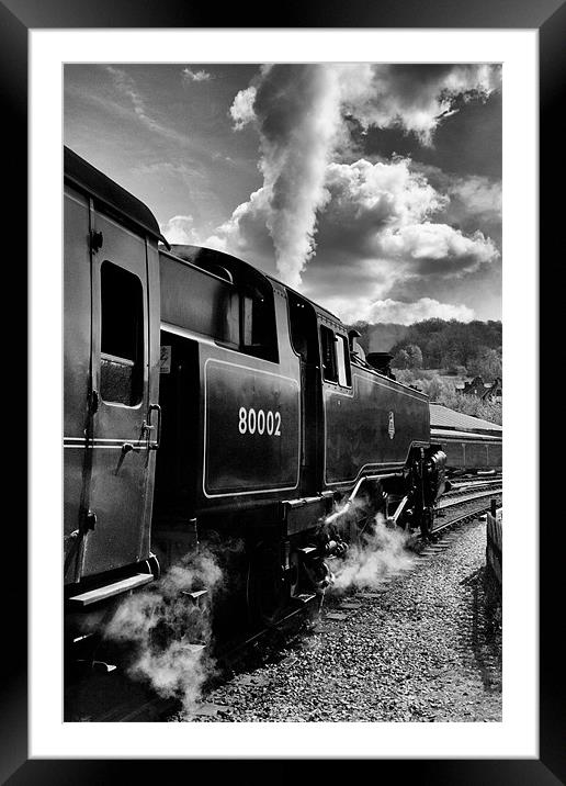 Old Steam Train Framed Mounted Print by Andrew Holland