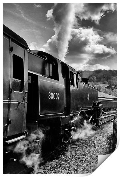 Old Steam Train Print by Andrew Holland