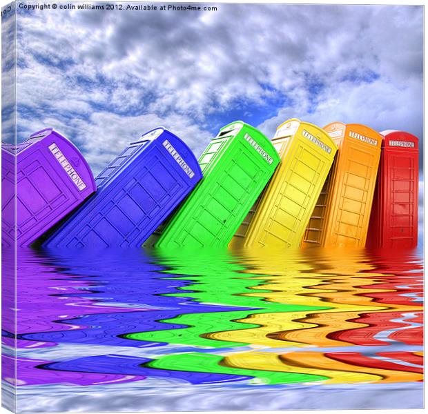 Out Of Order - A Rainbow Canvas Print by Colin Williams Photography