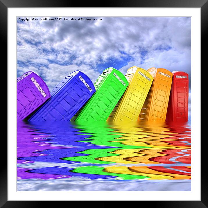 Out Of Order - A Rainbow Framed Mounted Print by Colin Williams Photography