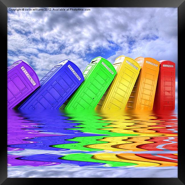 Out Of Order - A Rainbow Framed Print by Colin Williams Photography
