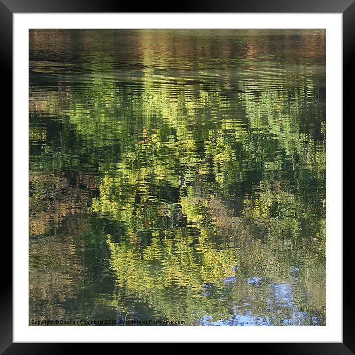 Wey Reflection Framed Mounted Print by Duncan Chambers
