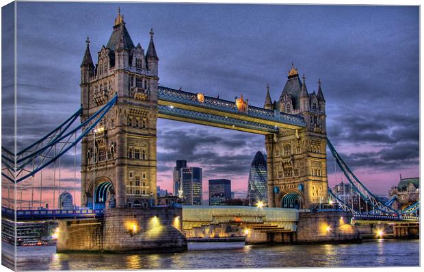 Tower Bridge And The City Canvas Print by Colin Williams Photography