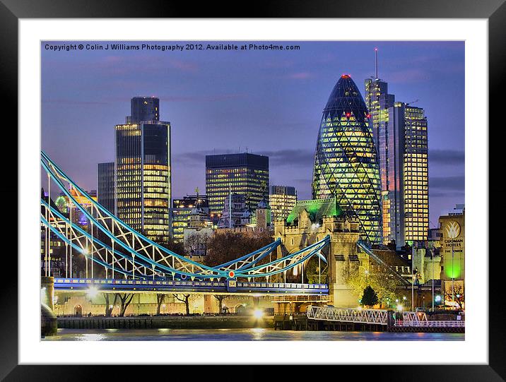 The City Of London Framed Mounted Print by Colin Williams Photography