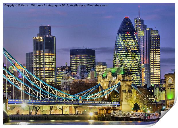 The City Of London Print by Colin Williams Photography
