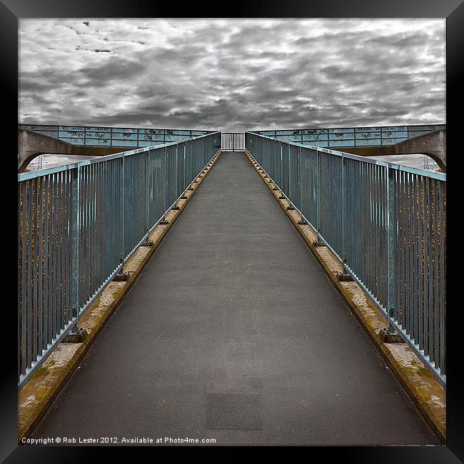 Walkway Framed Print by Rob Lester