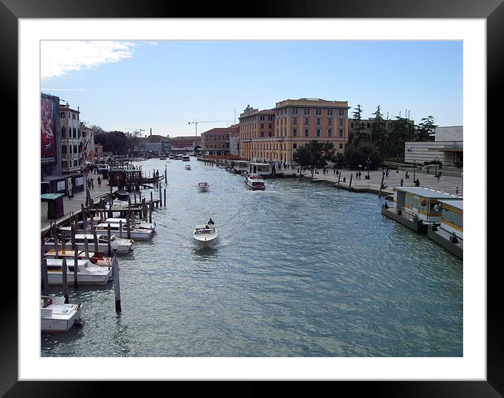 Canals of Venice Framed Mounted Print by Ian McNicholls