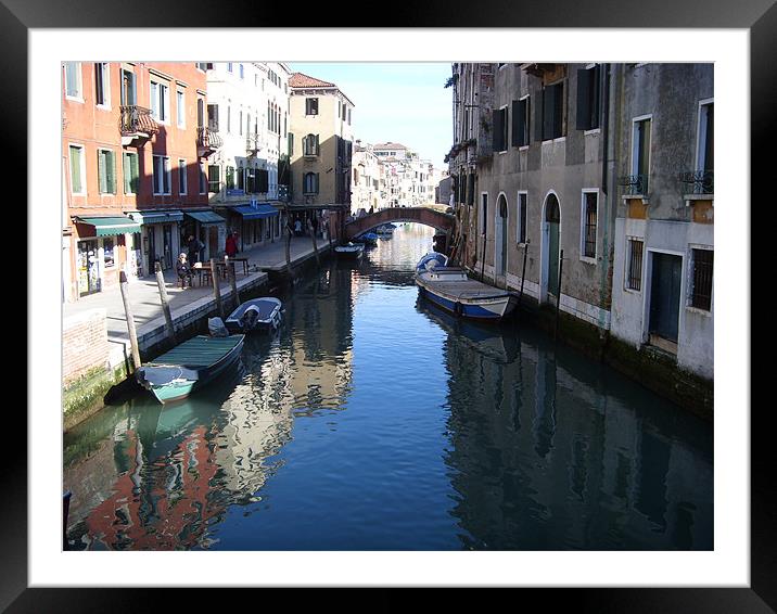 Back Streets Of Venice Framed Mounted Print by Ian McNicholls