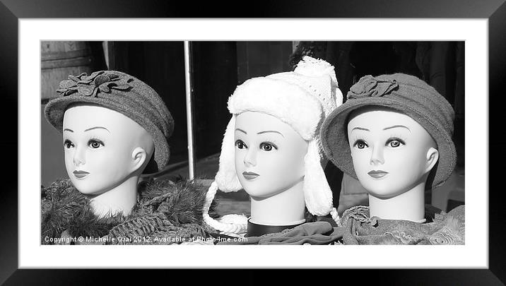 Hats for Sale Framed Mounted Print by Michelle Orai