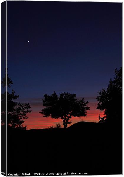 Provencal sunset #2 Canvas Print by Rob Lester