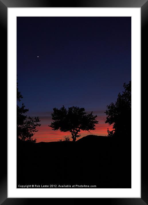 Provencal sunset #2 Framed Mounted Print by Rob Lester