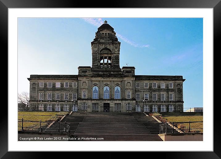 Wallasey Town Hall Framed Mounted Print by Rob Lester