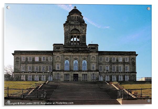 Wallasey Town Hall Acrylic by Rob Lester