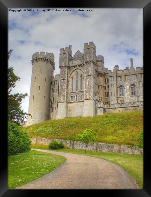 Arundel Castle Framed Print by Gillian Oprey