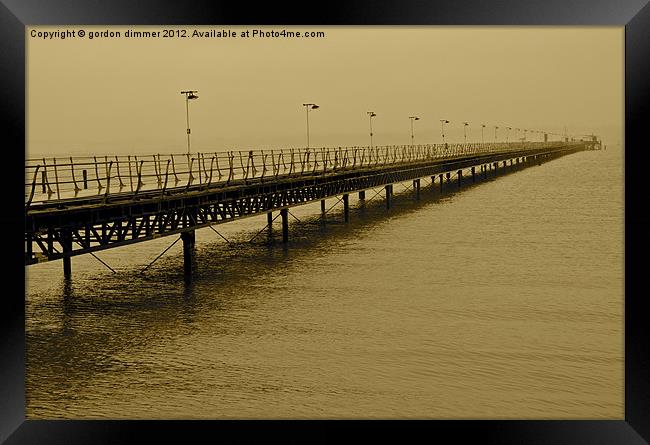 Historic Hythe Pier in Hampshire Framed Print by Gordon Dimmer