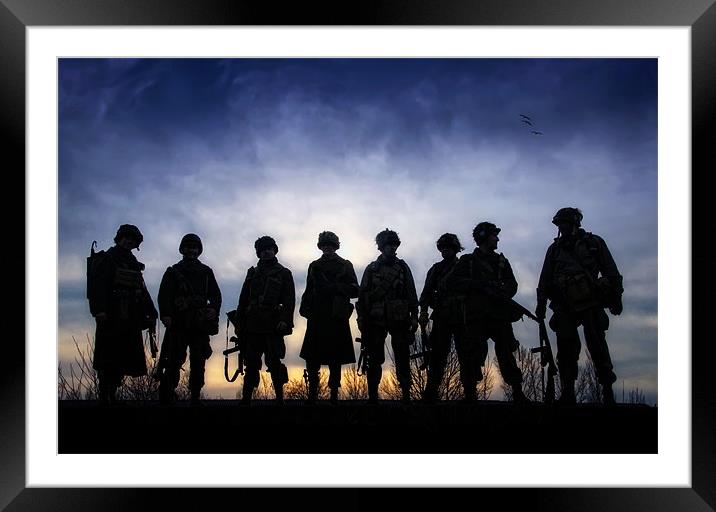 Easy Company Framed Mounted Print by Gabor Dvornik