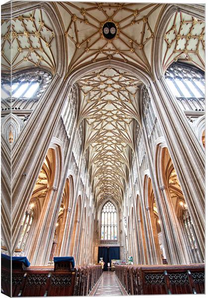 St Mary Redcliffe church Canvas Print by mike Davies