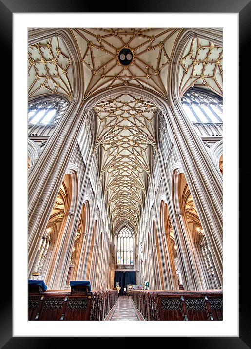St Mary Redcliffe church Framed Mounted Print by mike Davies