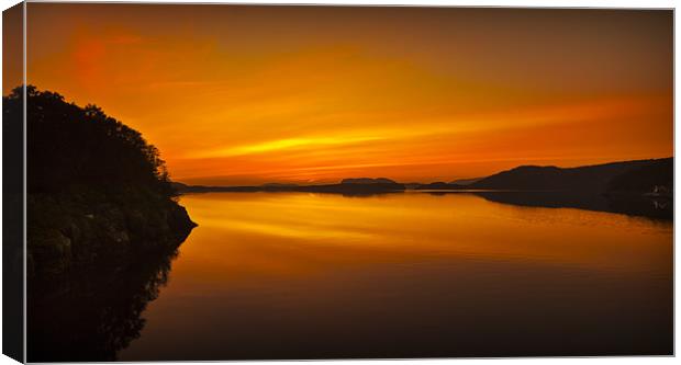 Midnight Sunset Canvas Print by Natures' Canvas: Wall Art  & Prints by Andy Astbury