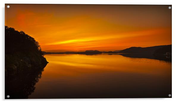 Midnight Sunset Acrylic by Natures' Canvas: Wall Art  & Prints by Andy Astbury